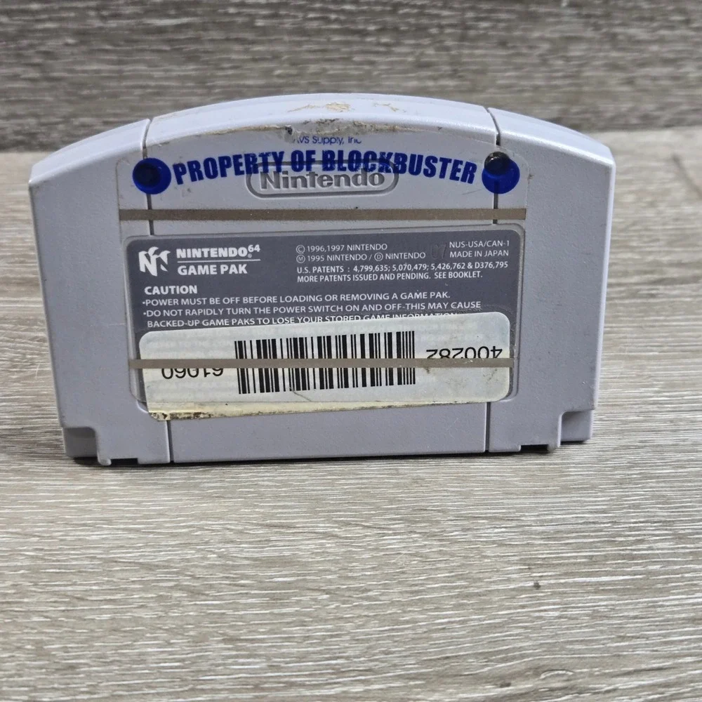 Nintendo NUS-006 A Bug's Life Video Game N64 Gray Blockbuster Label Tested